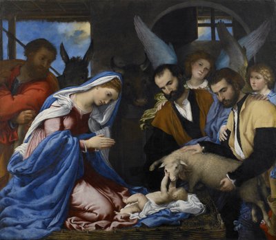The Adoration of the Shepherds by Lorenzo Lotto