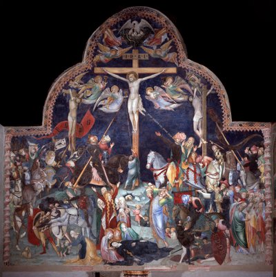 Crucifixion (Fresco) by Lorenzo Salimbeni