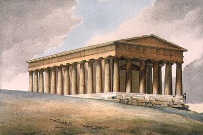 The Temple of Theseus in Athens by Louis (after) Dupre