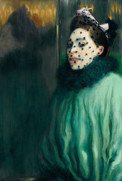 Woman with veil by Louis Anquetin