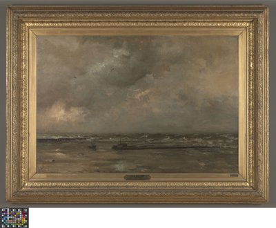 Seascape at De Panne by Louis Artan de Saint Martin