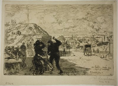 A Monday, Entry into Pré-Saint-Gervais by Louis Auguste Lepère