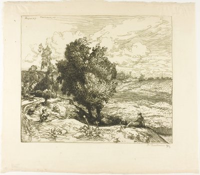 July in Picardy by Louis Auguste Lepère