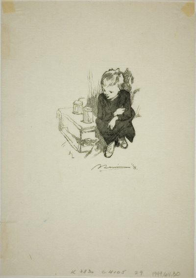 The Boy with the Snake by Louis Auguste Lepère