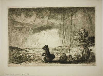 Storm on the Dune by Louis Auguste Lepère
