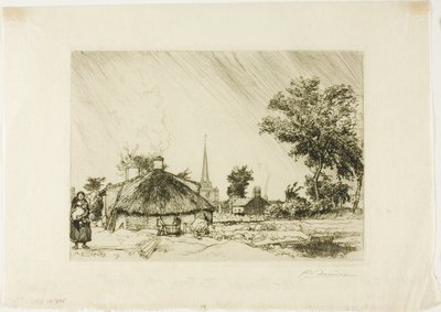 The Shower by Louis Auguste Lepère