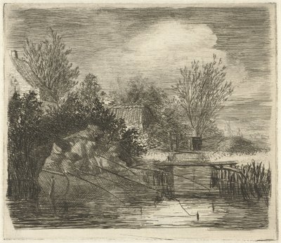 Anglers by a River by Louis Bernard Coclers