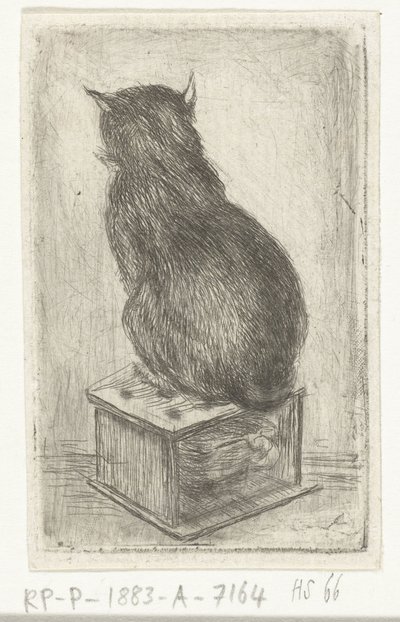 Cat Sitting on a Stove by Louis Bernard Coclers