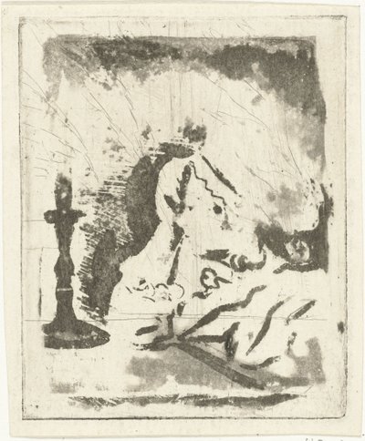 Study Sheet with Candlestick by Louis Bernard Coclers