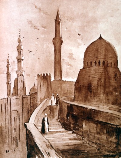 The Citadel at sunrise, Cairo, Egypt by Louis Cabanes