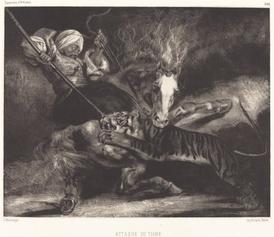 Tiger Attack by Louis Candide Boulanger