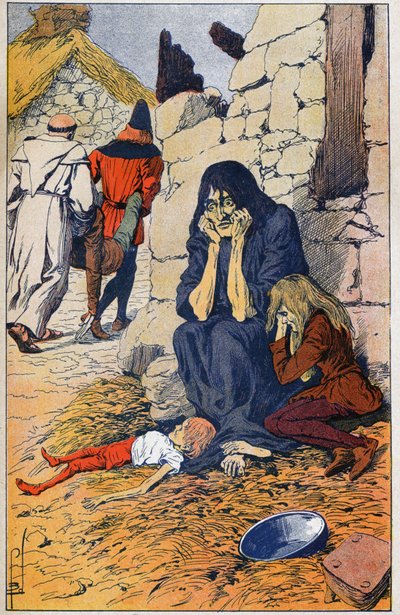 Famine by Louis Charles Bombled