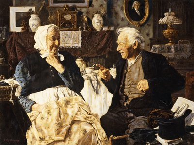 Tea and Conversation by Louis Charles Moeller