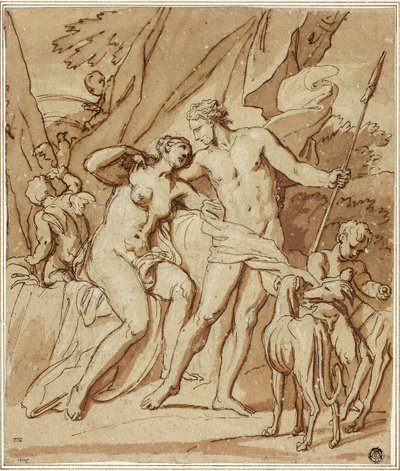 Venus and Adonis by Louis Cheron