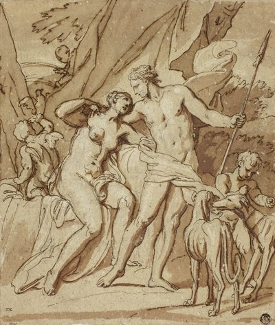 Venus and Adonis by Louis Cheron