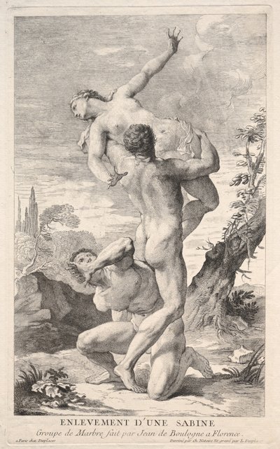 Rape of the Sabines by Louis Desplaces