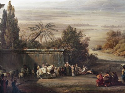 Pius VI visiting the Pontine Marshes by Louis Ducros