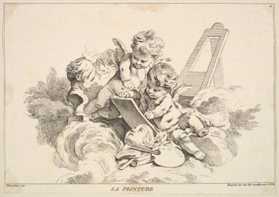 Painting by Louis Felix de la Rue