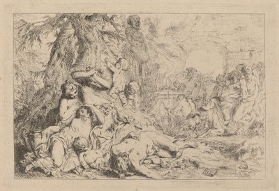 The March of Silenus by Louis Felix de la Rue