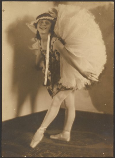 Ballerina with Headdress by Louis Fleckenstein