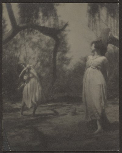 Dancers in Garden by Louis Fleckenstein