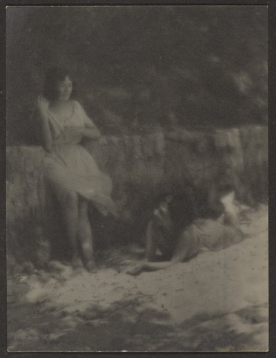 Dancers in Garden, Resting by Louis Fleckenstein