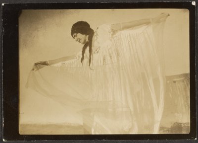 Florence Dancing in Native American Costume by Louis Fleckenstein