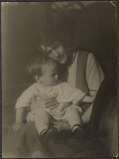 Florence Holding Baby by Louis Fleckenstein