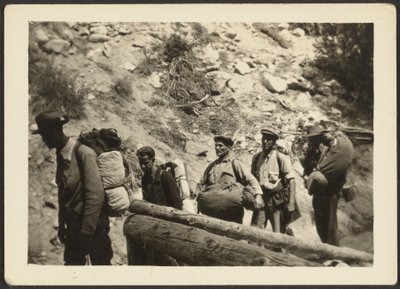 Group of Men Hiking by Louis Fleckenstein