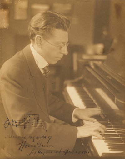 Homer Grunn at the Piano by Louis Fleckenstein