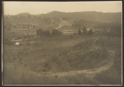 Landscape of Houses in Country by Louis Fleckenstein
