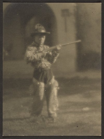 Little Boy in Cowboy Outfit by Louis Fleckenstein