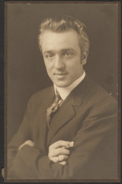 Portrait of a Man Holding Cigar by Louis Fleckenstein