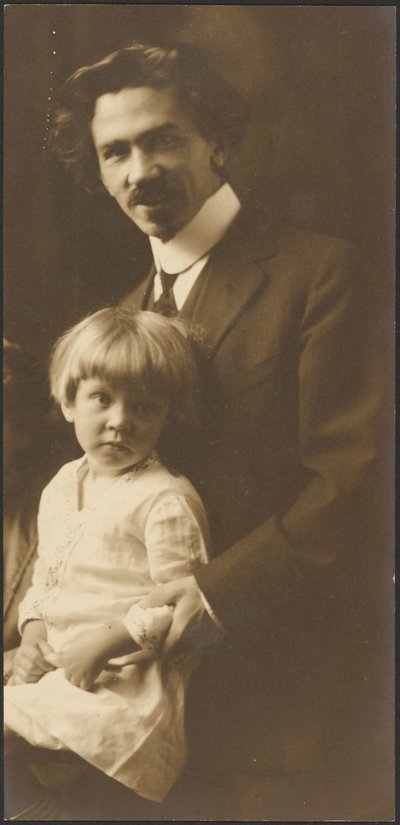 Portrait of a Man and Child by Louis Fleckenstein