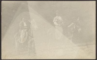 Two Women on Mules by Louis Fleckenstein