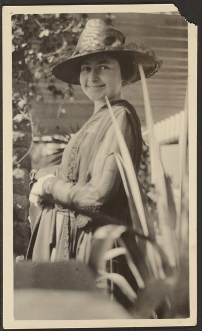 Woman on Porch by Louis Fleckenstein