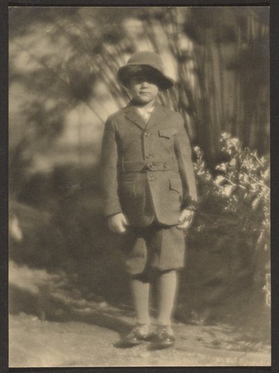 Young Boy in Garden by Louis Fleckenstein