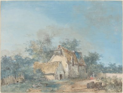 Landscape by Louis Gabriel Moreau the Elder