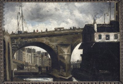 Notre-Dame Bridge and Pump by Louis Godefroy Jadin