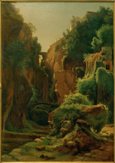 Rock Gorge near Sorrento by Louis Gurlitt