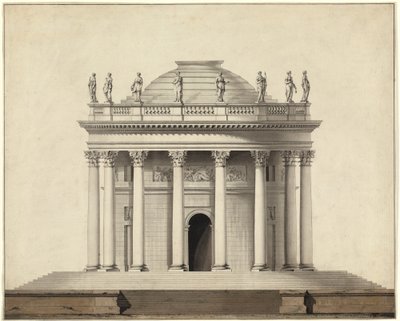 A Classical Temple by Louis Gustave Taraval