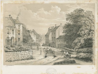 Eccleshall Village by Louis Haghe