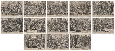 Christ, St. Paul, and the Twelve Apostles by Louis Hayet