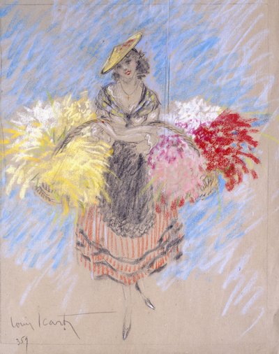 Flower Seller by Louis Icart
