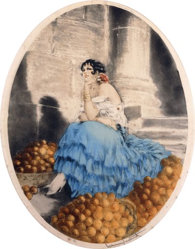 Orange Seller by Louis Icart