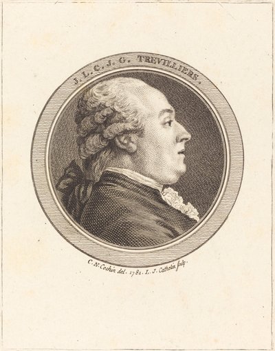 J. Trevilliers by Louis Jacques Cathelin after Charles Nicolas Cochin II
