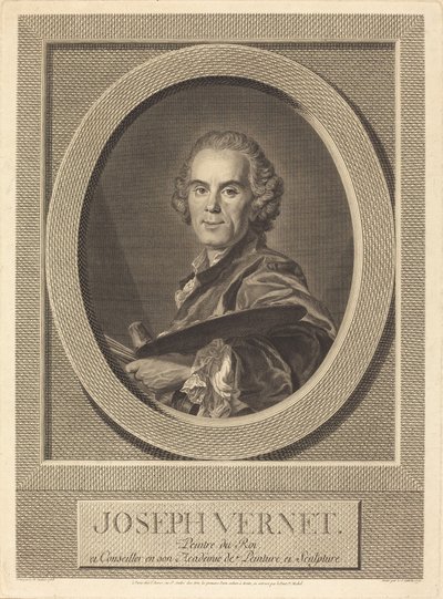 Joseph Vernet by Louis Jacques Cathelin after Louis Michel Van Loo