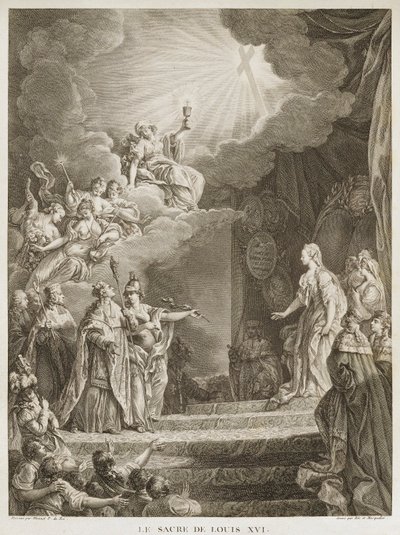 The Coronation of Louis XVI by Louis Joseph I Masquelier
