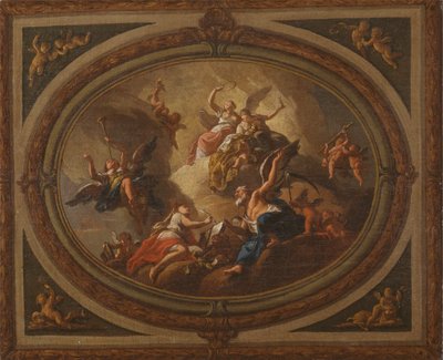 Sketch for an Oval Ceiling by Louis Laguerre