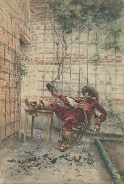 In His Cups, 1872 by Louis Leloir